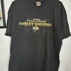 Harley Davidson Thiel’s Wheel Upper Sandusky Ohio Black XL T Shirt